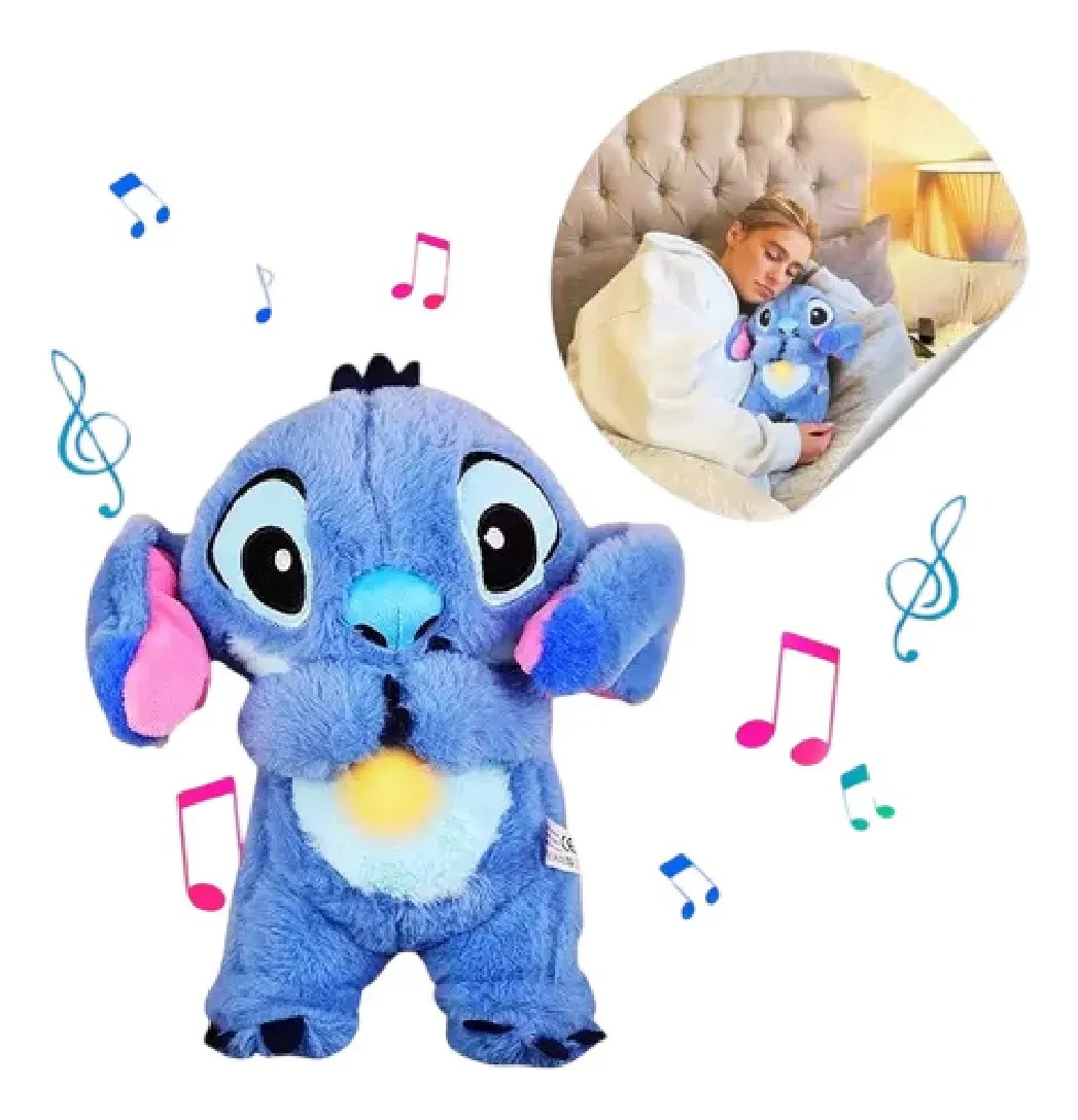 Vista 2 de Peluche Stitch Anti-stress que Respira